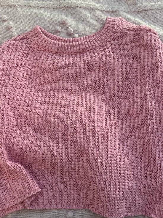 Pink Cable Knit Sweater - Picture 3 of 3